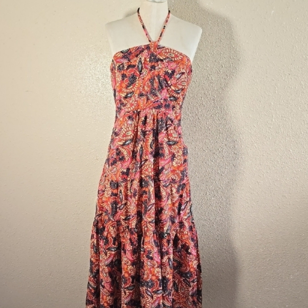 House Of Harlow Floral Halter Maxi Dress - Multicolor - Picture 11 of 11